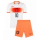 Billige Fotballdrakt Nederland Memphis Depay #10 Replika Bortedraktsett Barn VM 2026 Kortermet (med bukser)